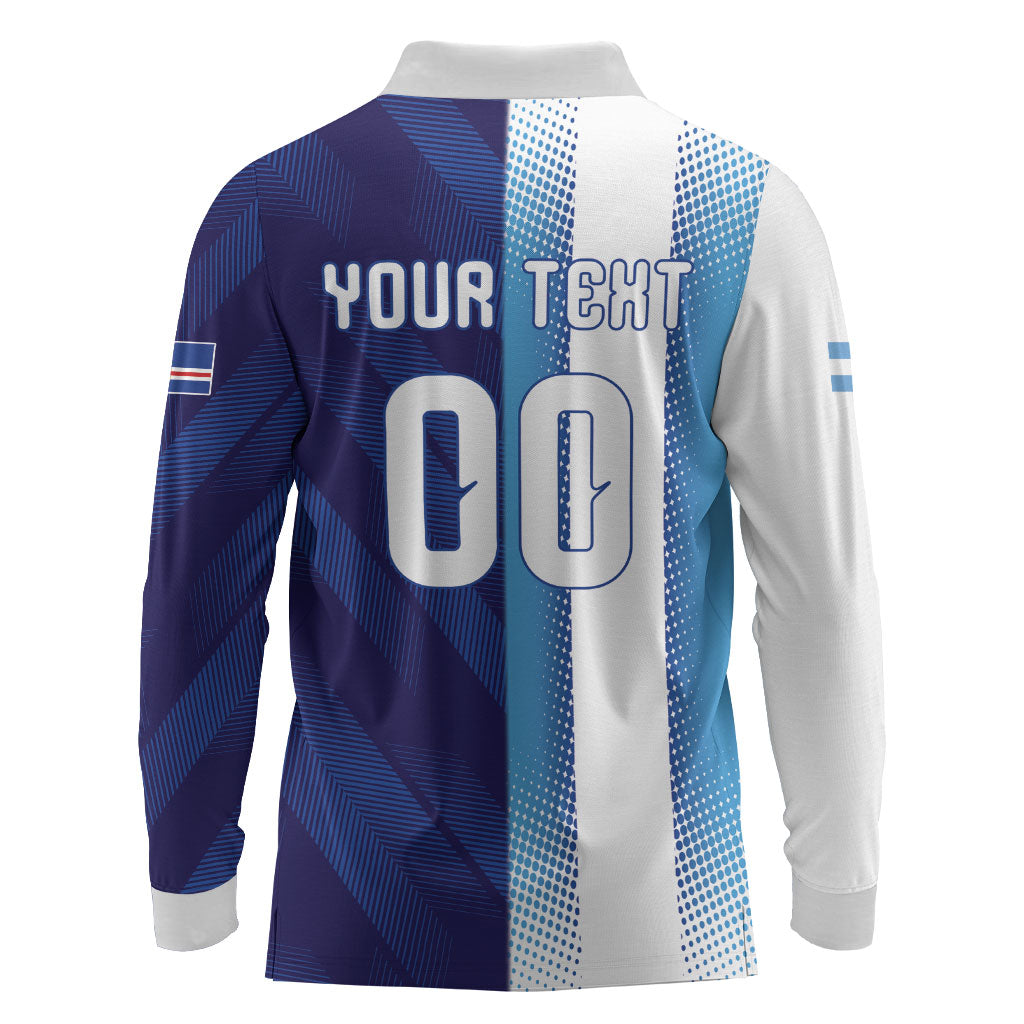Custom Argentina Cabo Verde 2026 World Football Long Sleeve Polo Shirt Forever Pride