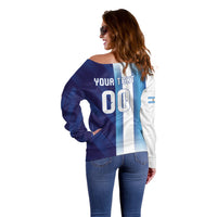 Custom Argentina Cabo Verde 2026 World Football Off Shoulder Sweater Forever Pride
