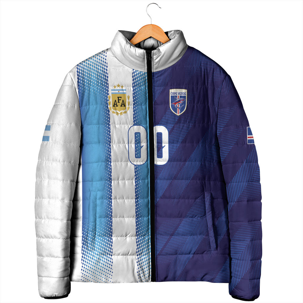 Custom Argentina Cabo Verde 2026 World Football Padded Jacket Forever Pride
