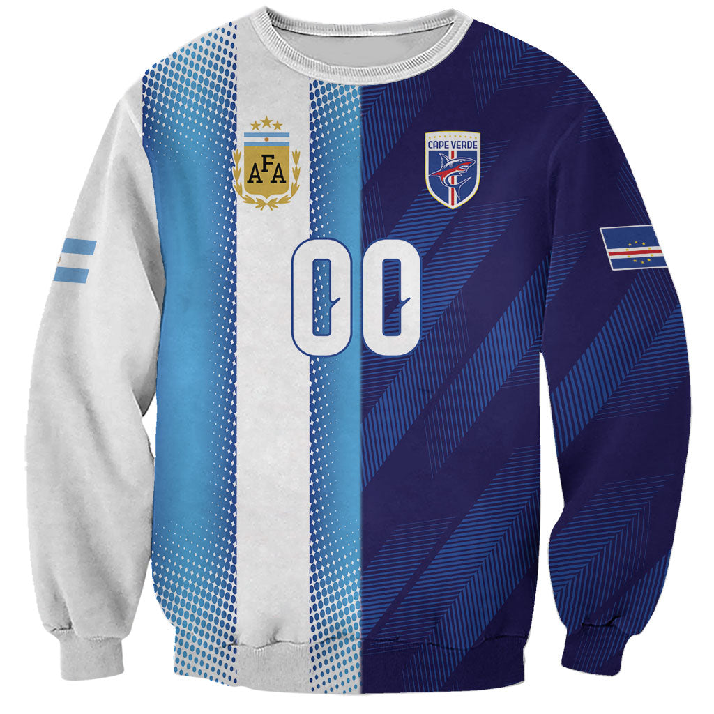 Custom Argentina Cabo Verde 2026 World Football Sweatshirt Forever Pride