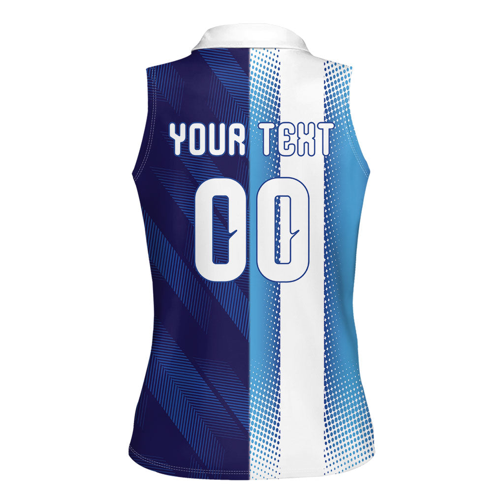 Custom Argentina Cabo Verde 2026 World Football Women Sleeveless Polo Shirt Forever Pride