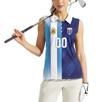 Custom Argentina Cabo Verde 2026 World Football Women Sleeveless Polo Shirt Forever Pride
