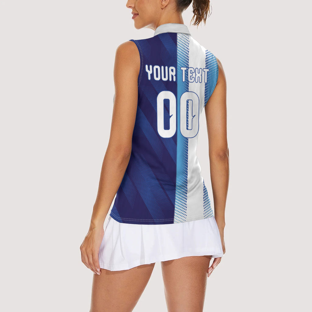 Custom Argentina Cabo Verde 2026 World Football Women Sleeveless Polo Shirt Forever Pride
