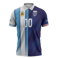 Custom Argentina Cabo Verde 2026 World Football Zipper Polo Shirt Forever Pride