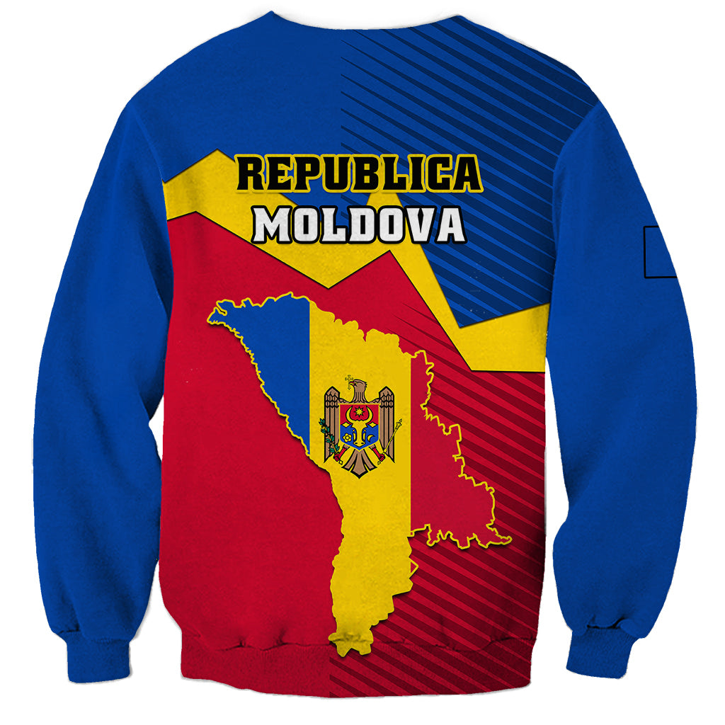 Moldova Independence Day Sweatshirt Coat of Arms Special Version - Wonder Print Shop