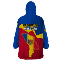 Moldova Independence Day Wearable Blanket Hoodie Coat of Arms Special Version - Wonder Print Shop