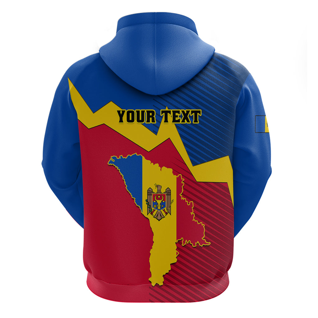 Personalised Moldova Independence Day Hoodie Coat of Arms Special Version - Wonder Print Shop