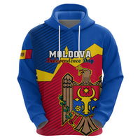 Personalised Moldova Independence Day Hoodie Coat of Arms Special Version - Wonder Print Shop