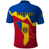 Personalised Moldova Independence Day Polo Shirt Coat of Arms Special Version - Wonder Print Shop