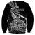 New Zealand Silver Fern Rugby Sweatshirt Aotearoa Kiwi Maori Black Version - Wonder Print Shop