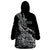 New Zealand Silver Fern Rugby Wearable Blanket Hoodie Aotearoa Kiwi Maori Black Version - Wonder Print Shop