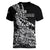 New Zealand Silver Fern Rugby Women V Neck T Shirt Aotearoa Kiwi Maori Black Version - Wonder Print Shop