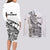 New Zealand Silver Fern Rugby Couples Matching Long Sleeve Bodycon Dress and Long Sleeve Button Shirts Aotearoa Kiwi Maori White Version - Wonder Print Shop