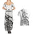 New Zealand Silver Fern Rugby Couples Matching Summer Maxi Dress and Hawaiian Shirt Aotearoa Kiwi Maori White Version - Wonder Print Shop