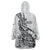 New Zealand Silver Fern Rugby Wearable Blanket Hoodie Aotearoa Kiwi Maori White Version - Wonder Print Shop