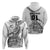 Custom New Zealand Silver Fern Rugby Hoodie Aotearoa Kiwi Maori White Version - Wonder Print Shop