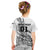 Custom New Zealand Silver Fern Rugby Kid T Shirt Aotearoa Kiwi Maori White Version - Wonder Print Shop