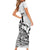 Custom New Zealand Silver Fern Rugby Short Sleeve Bodycon Dress Aotearoa Kiwi Maori White Version - Wonder Print Shop