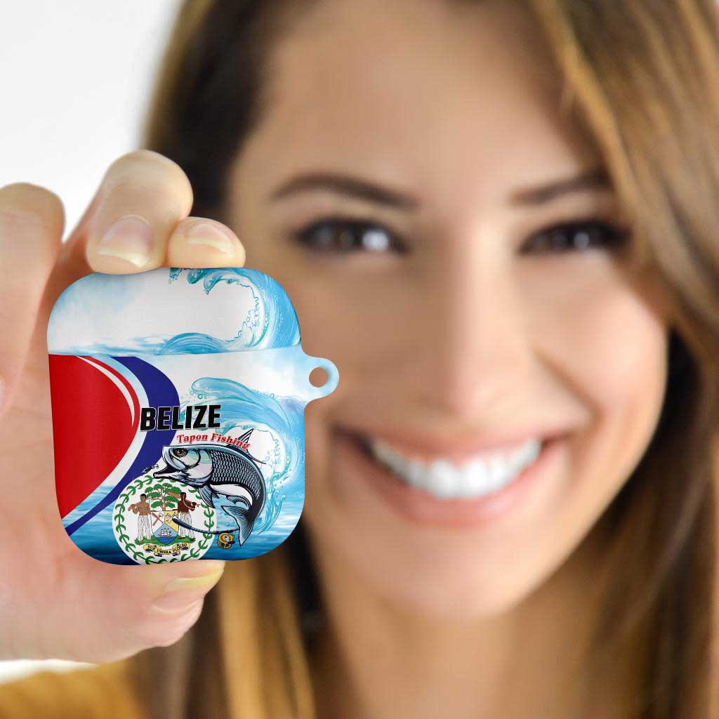 Belize Tarpon Fishing AirPods Case Belize Where the Silver King Reigns - Wonder Print Shop
