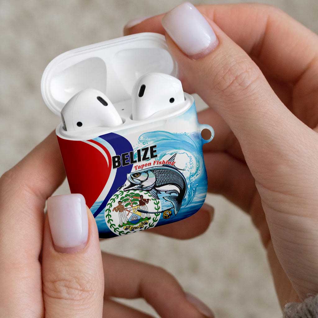 Belize Tarpon Fishing AirPods Case Belize Where the Silver King Reigns - Wonder Print Shop