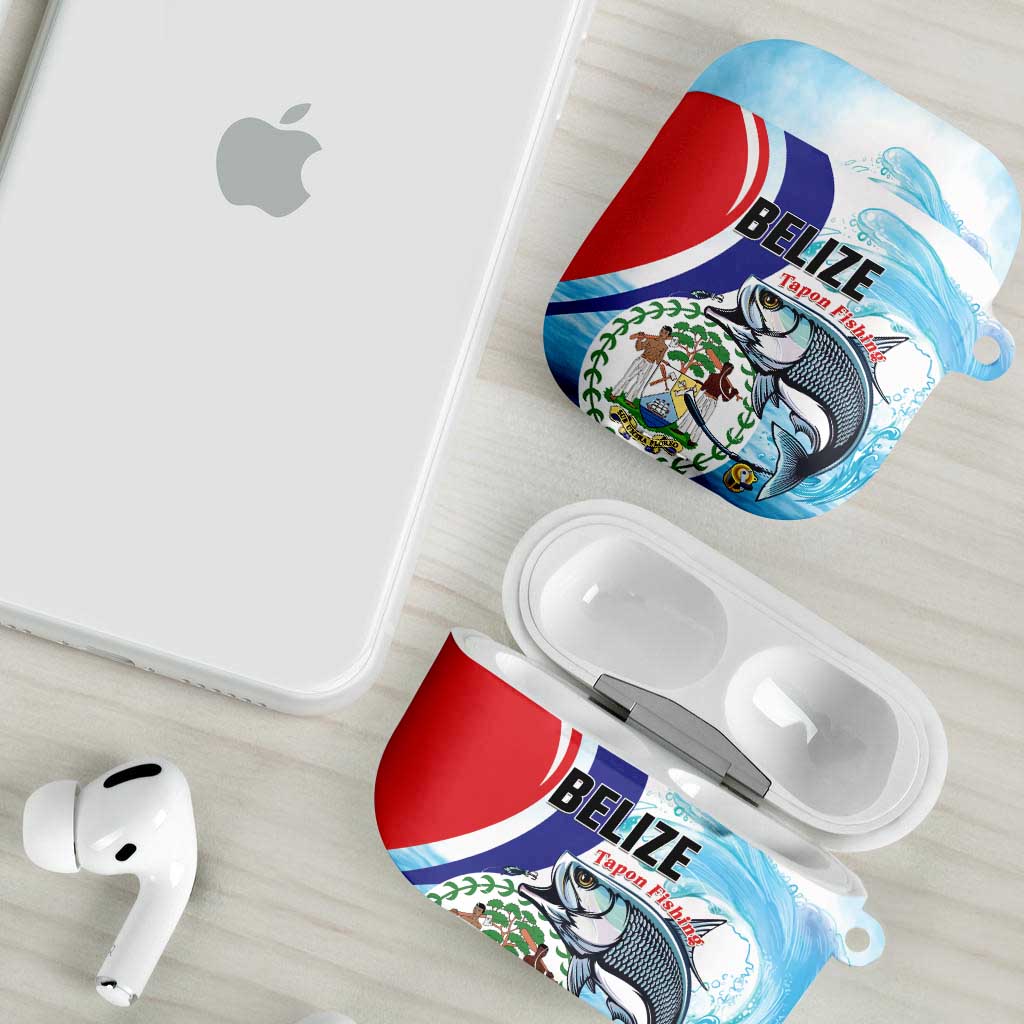 Belize Tarpon Fishing AirPods Case Belize Where the Silver King Reigns - Wonder Print Shop