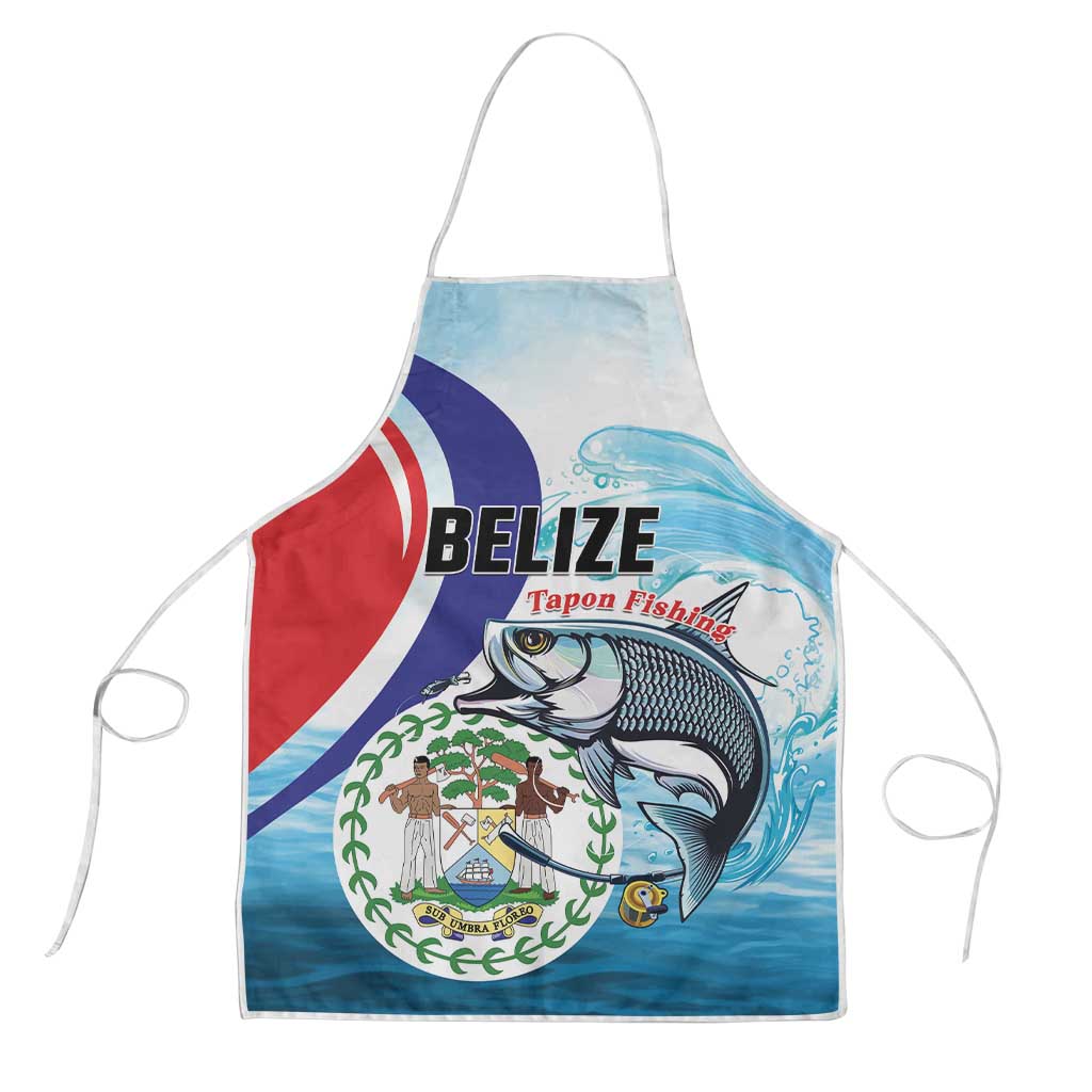 Belize Tarpon Fishing Apron Belize Where the Silver King Reigns - Wonder Print Shop