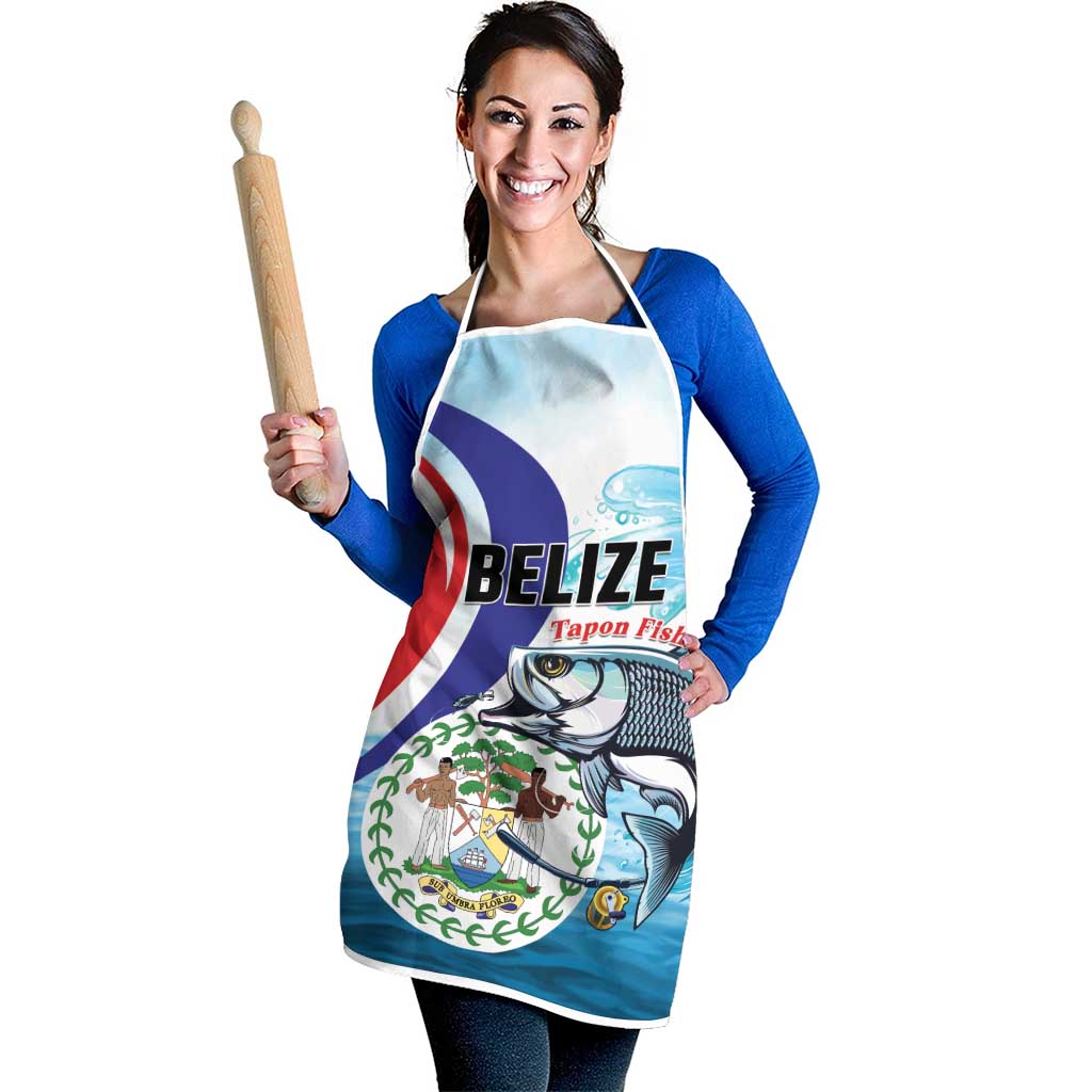 Belize Tarpon Fishing Apron Belize Where the Silver King Reigns - Wonder Print Shop