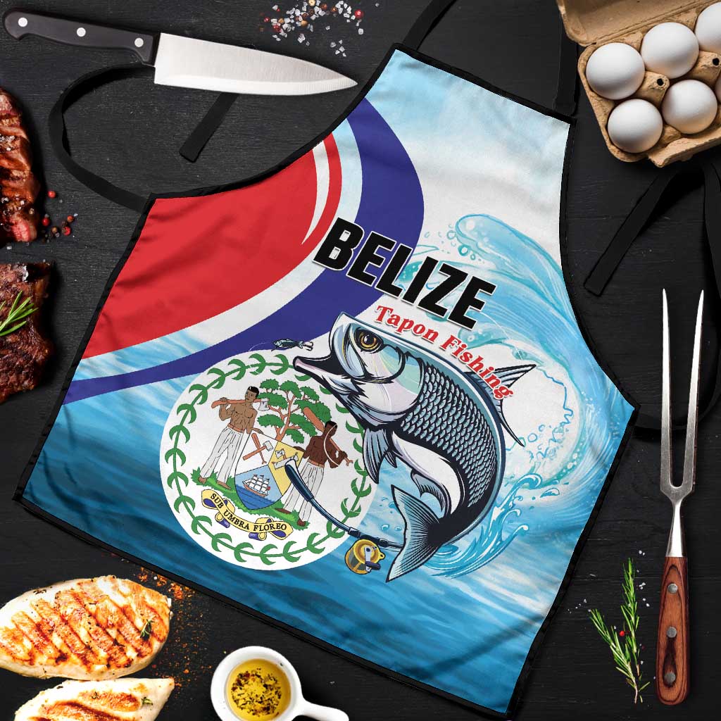 Belize Tarpon Fishing Apron Belize Where the Silver King Reigns - Wonder Print Shop