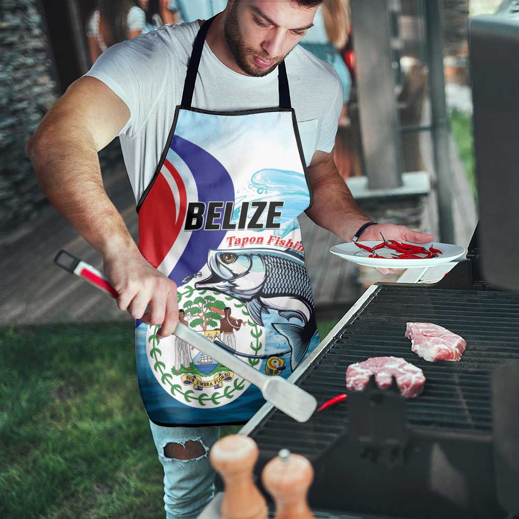 Belize Tarpon Fishing Apron Belize Where the Silver King Reigns - Wonder Print Shop