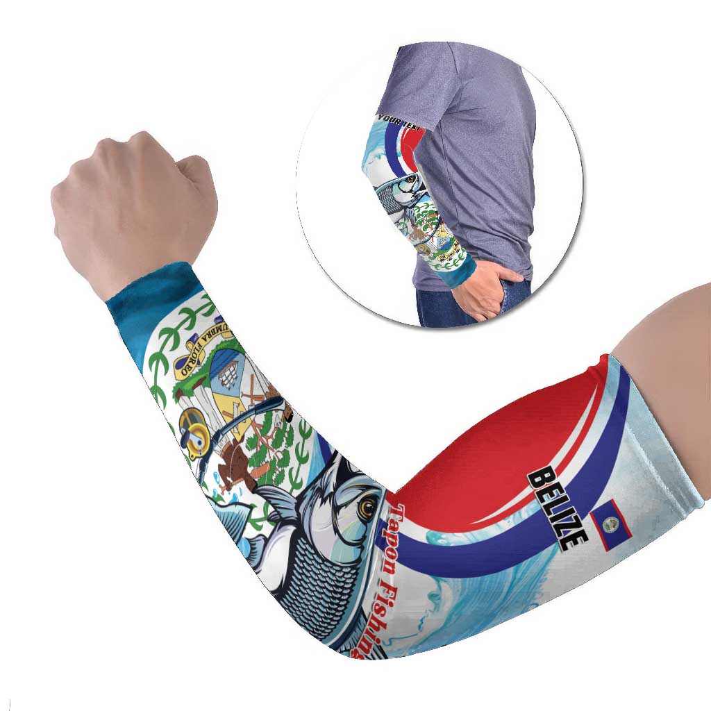 Belize Tarpon Fishing Arm Sleeves Belize Where the Silver King Reigns - Wonder Print Shop