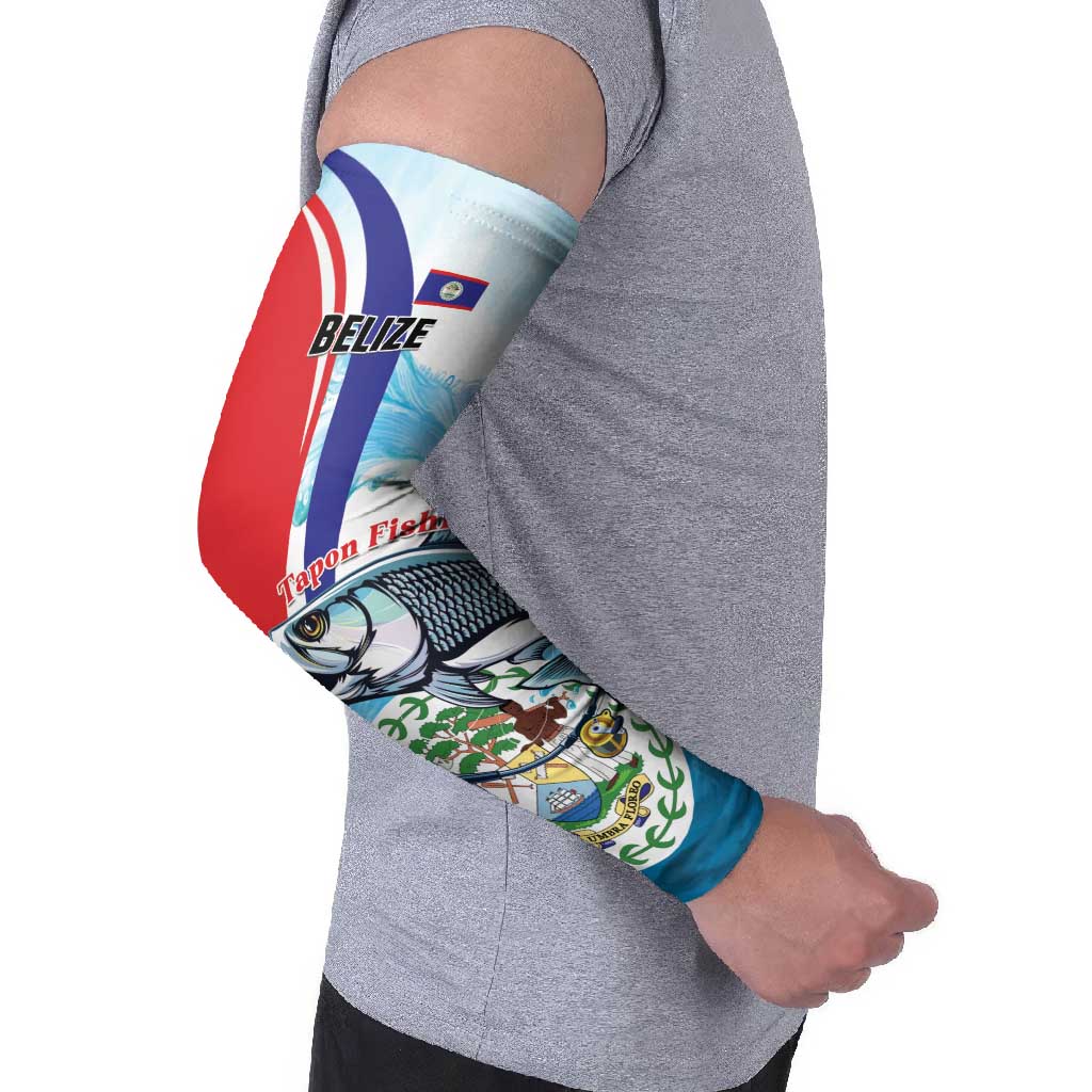 Belize Tarpon Fishing Arm Sleeves Belize Where the Silver King Reigns - Wonder Print Shop