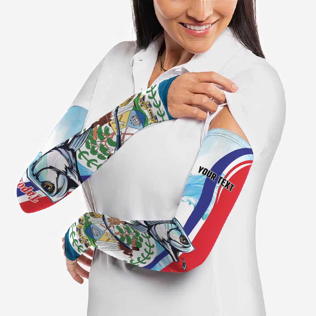 Belize Tarpon Fishing Arm Sleeves Belize Where the Silver King Reigns - Wonder Print Shop