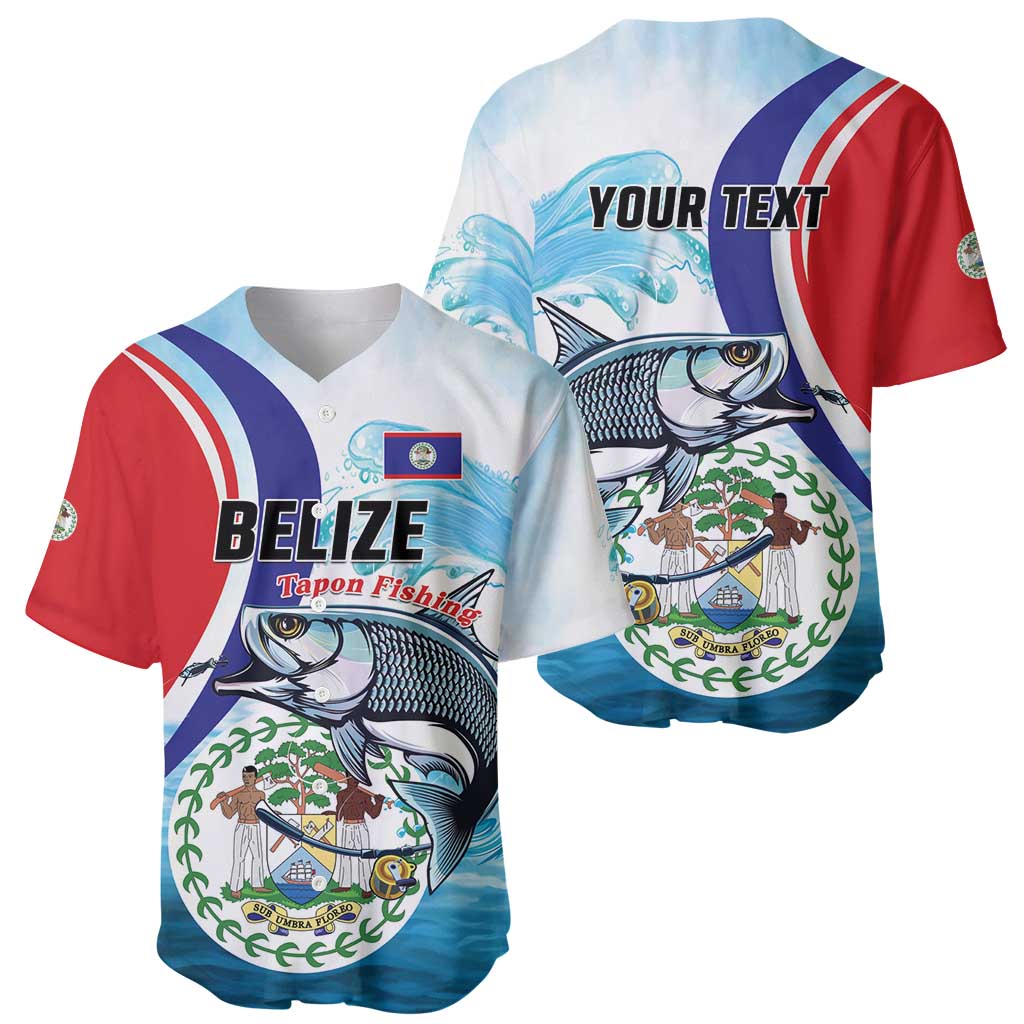 Personalized Belize Tarpon Fishing Baseball Jersey Belize Where the Silver King Reigns - Wonder Print Shop