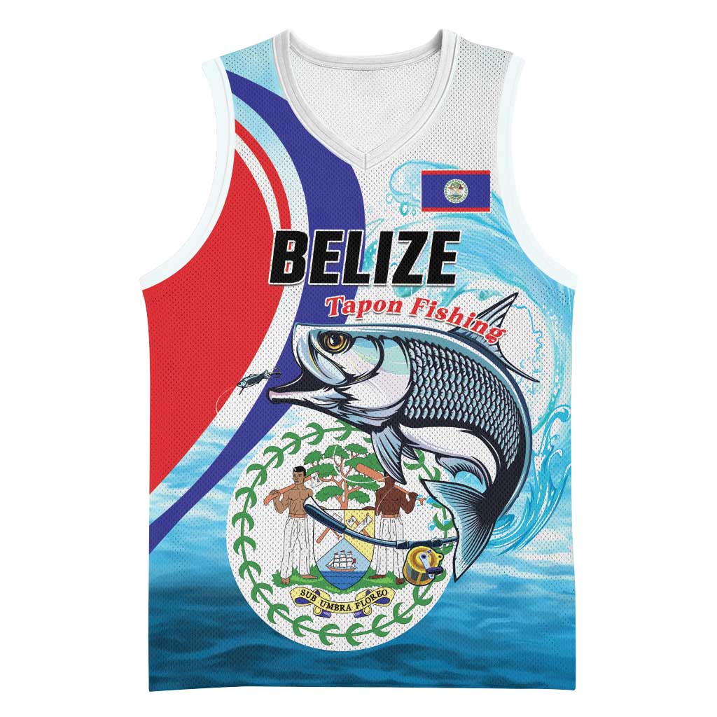 Personalized Belize Tarpon Fishing Basketball Jersey Belize Where the Silver King Reigns - Wonder Print Shop
