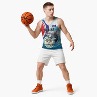 Personalized Belize Tarpon Fishing Basketball Jersey Belize Where the Silver King Reigns - Wonder Print Shop
