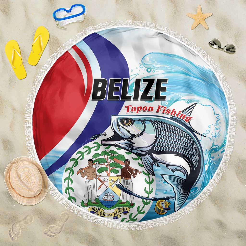 Belize Tarpon Fishing Beach Blanket Belize Where the Silver King Reigns - Wonder Print Shop