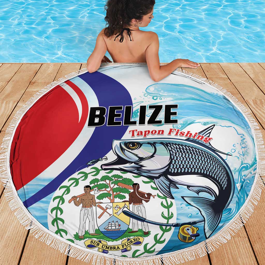 Belize Tarpon Fishing Beach Blanket Belize Where the Silver King Reigns - Wonder Print Shop