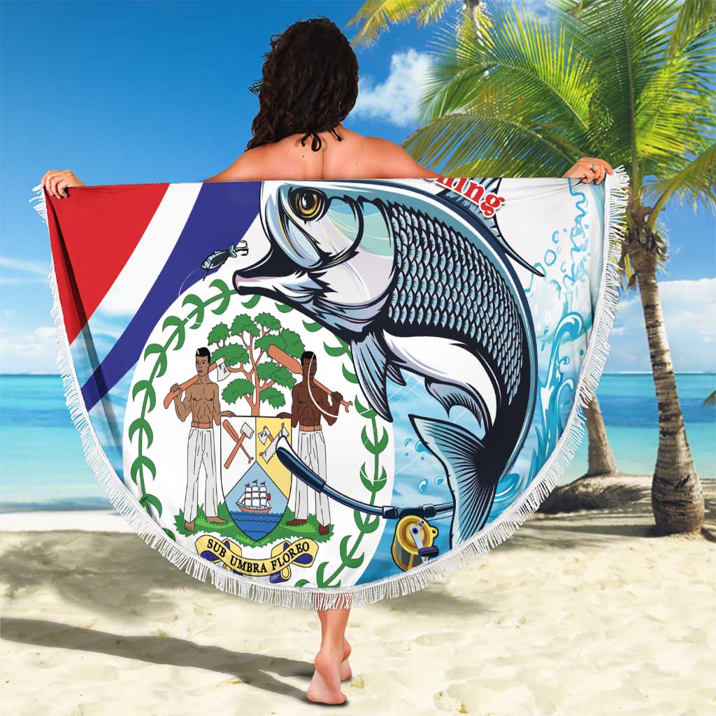 Belize Tarpon Fishing Beach Blanket Belize Where the Silver King Reigns - Wonder Print Shop