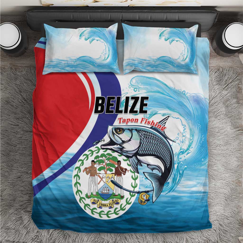 Belize Tarpon Fishing Bedding Set Belize Where the Silver King Reigns - Wonder Print Shop