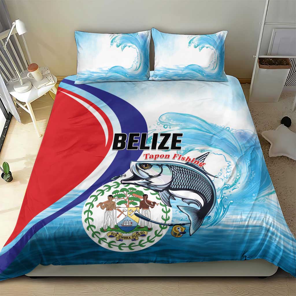 Belize Tarpon Fishing Bedding Set Belize Where the Silver King Reigns - Wonder Print Shop