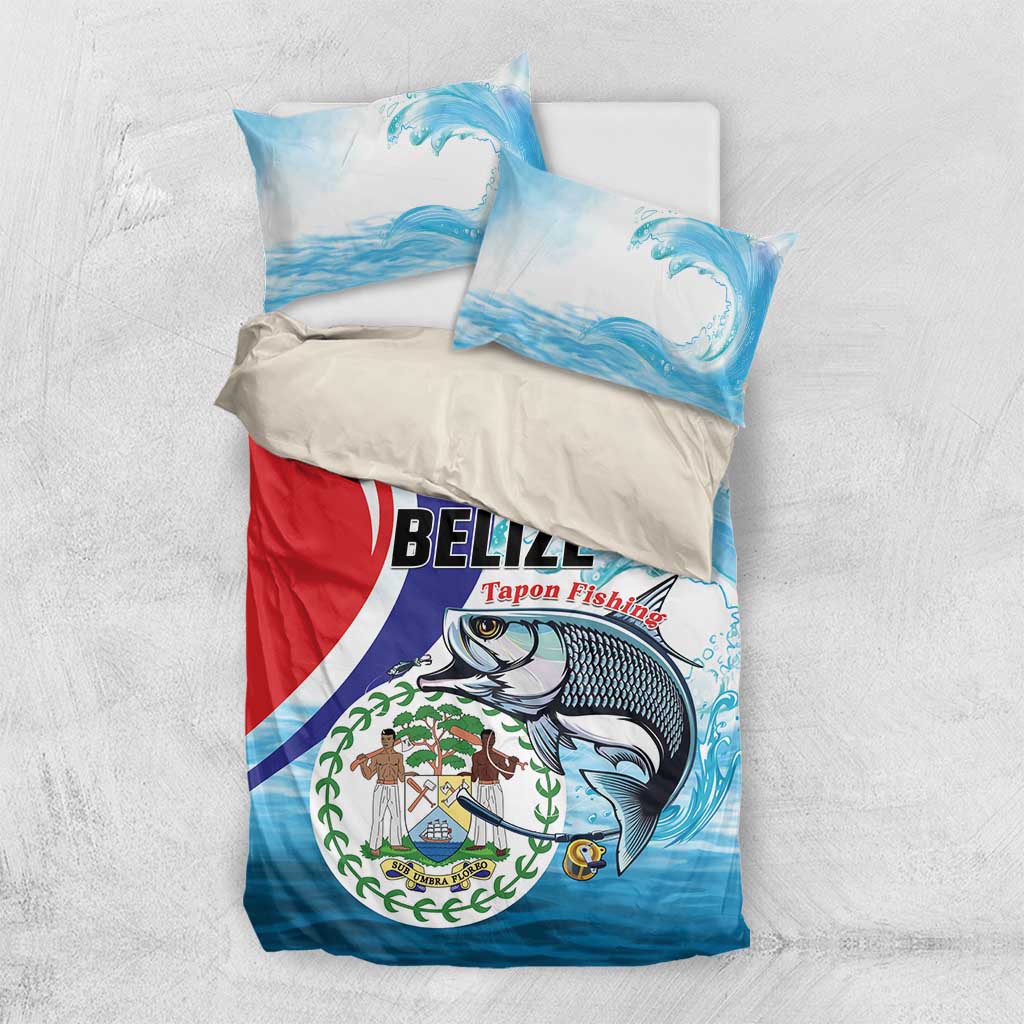 Belize Tarpon Fishing Bedding Set Belize Where the Silver King Reigns - Wonder Print Shop