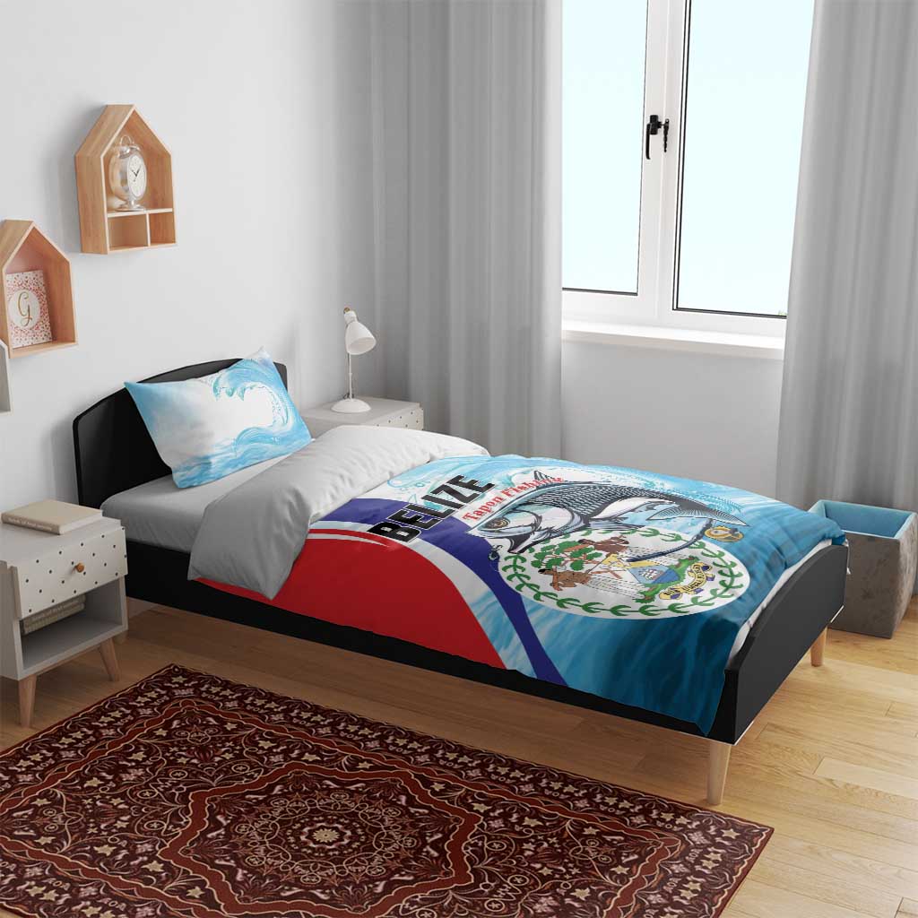 Belize Tarpon Fishing Bedding Set Belize Where the Silver King Reigns - Wonder Print Shop