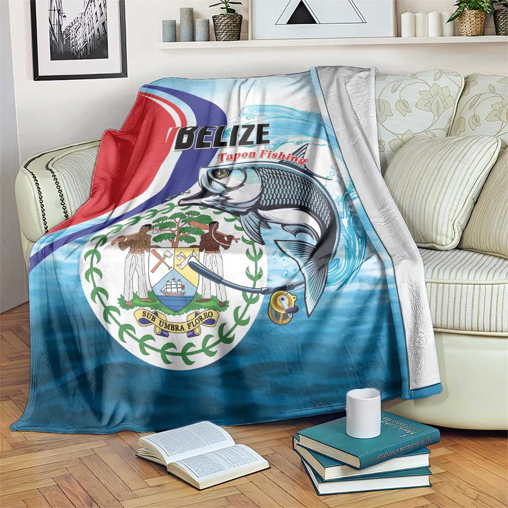 Belize Tarpon Fishing Blanket Belize Where the Silver King Reigns - Wonder Print Shop