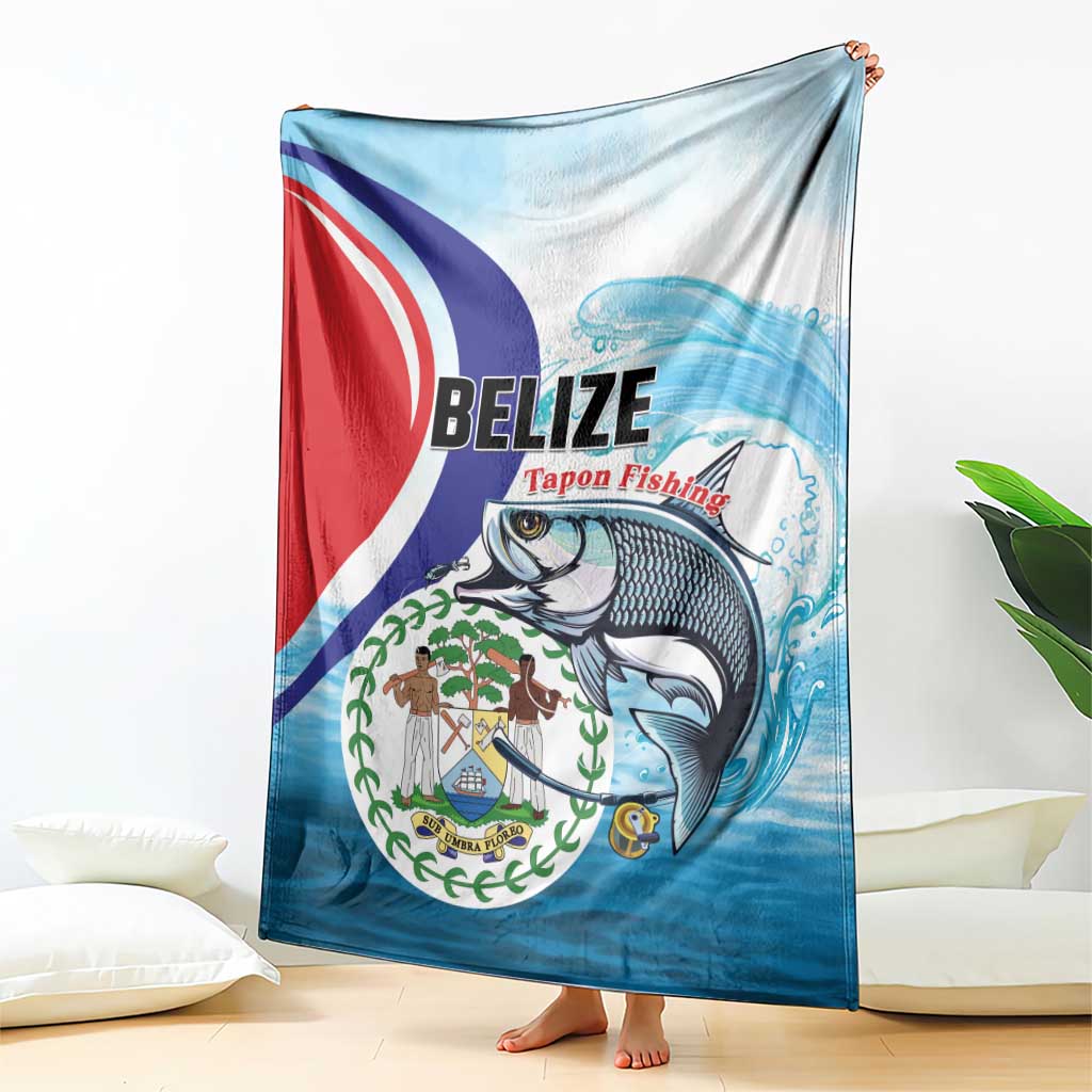 Belize Tarpon Fishing Blanket Belize Where the Silver King Reigns - Wonder Print Shop