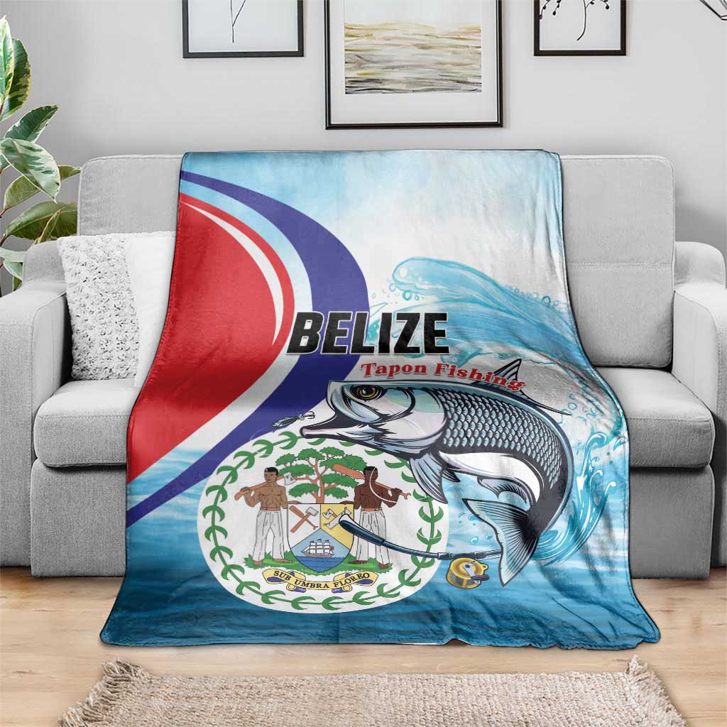 Belize Tarpon Fishing Blanket Belize Where the Silver King Reigns - Wonder Print Shop