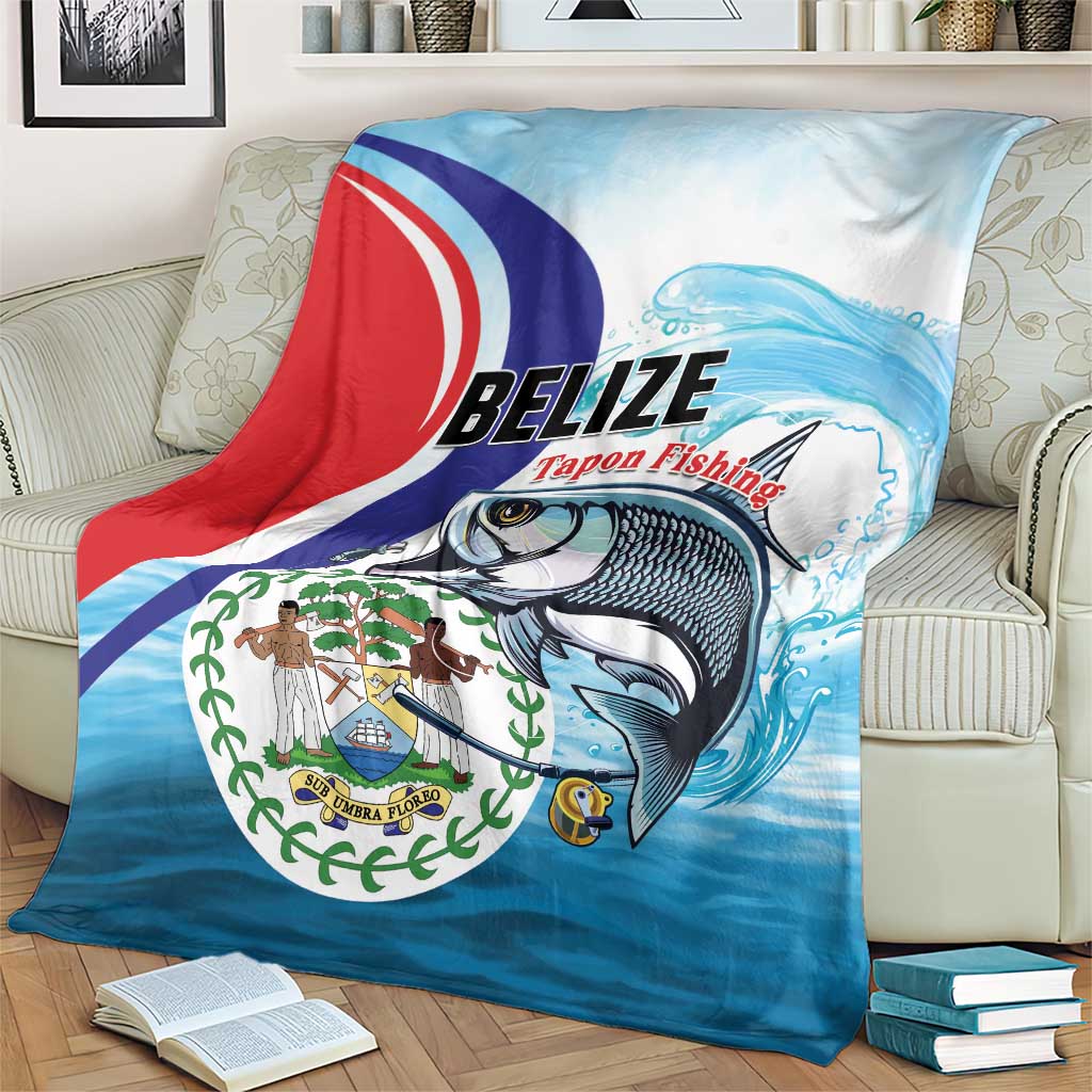 Belize Tarpon Fishing Blanket Belize Where the Silver King Reigns - Wonder Print Shop