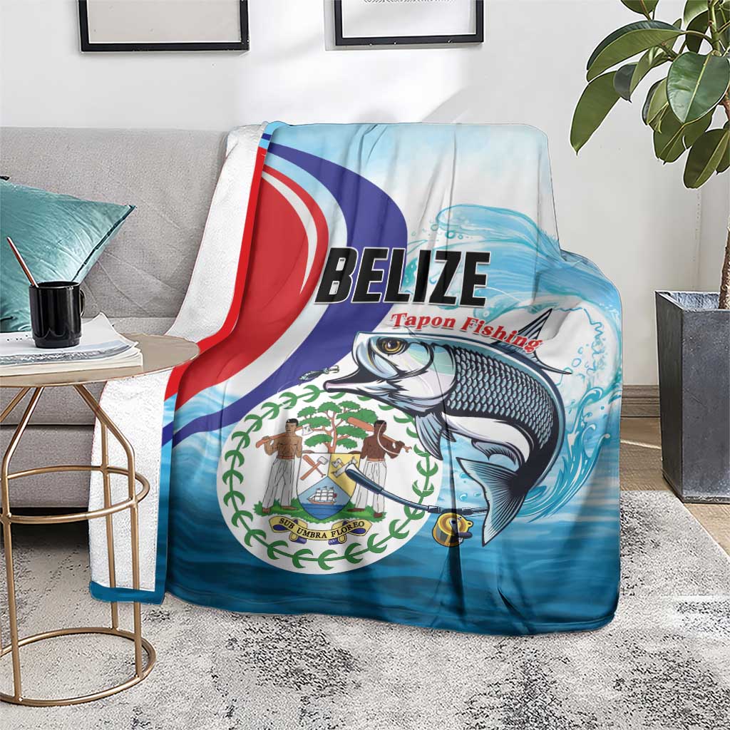 Belize Tarpon Fishing Blanket Belize Where the Silver King Reigns - Wonder Print Shop