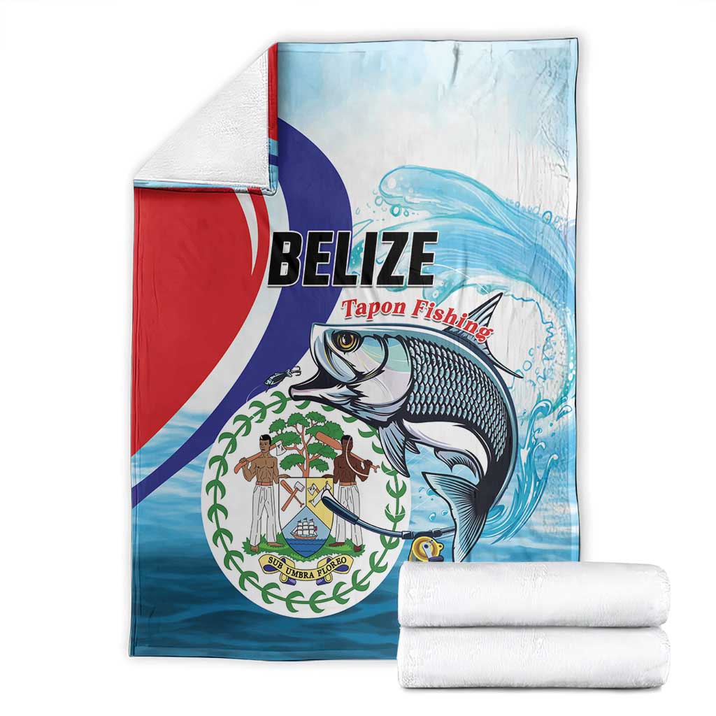 Belize Tarpon Fishing Blanket Belize Where the Silver King Reigns - Wonder Print Shop