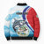 Personalized Belize Tarpon Fishing Bomber Puffer Jacket Belize Where the Silver King Reigns - Wonder Print Shop