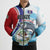 Personalized Belize Tarpon Fishing Bomber Puffer Jacket Belize Where the Silver King Reigns - Wonder Print Shop